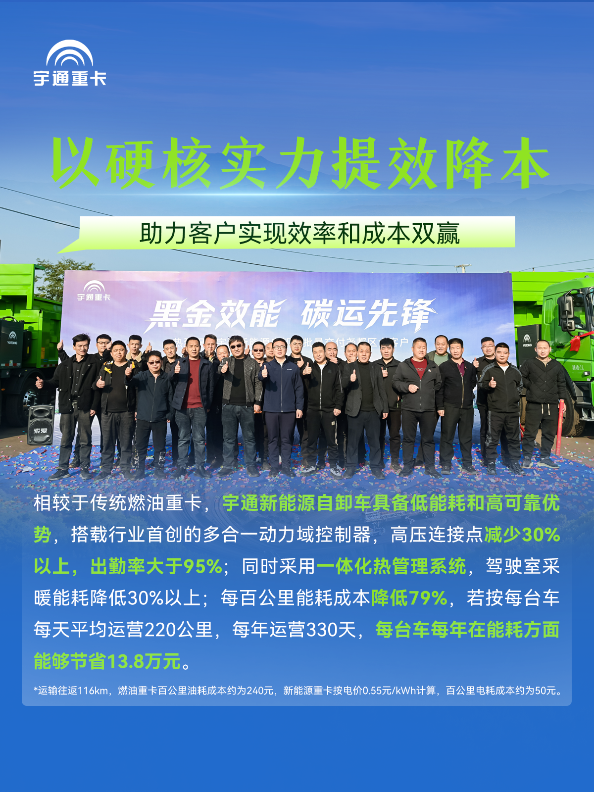 煤海逐“綠”，“碳”尋未來丨宇通新能源自卸車批量交付臨汾